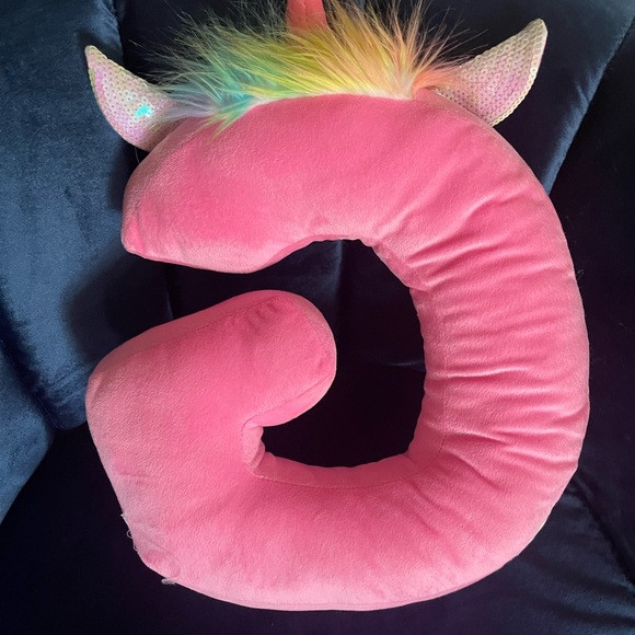 Justice Unicorn Flip Sequin Letter G Pillow - Picture 2 of 2